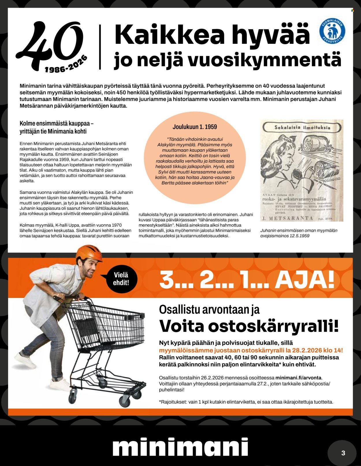 MINIMANI tarjoukset - Alkaen KE 25.2.2026