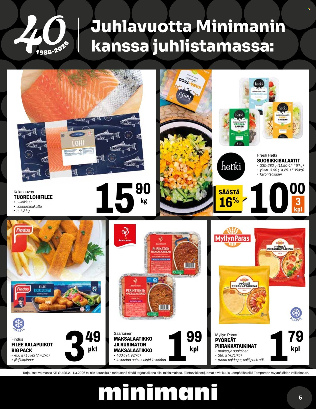 MINIMANI tarjoukset - Alkaen KE 25.2.2026