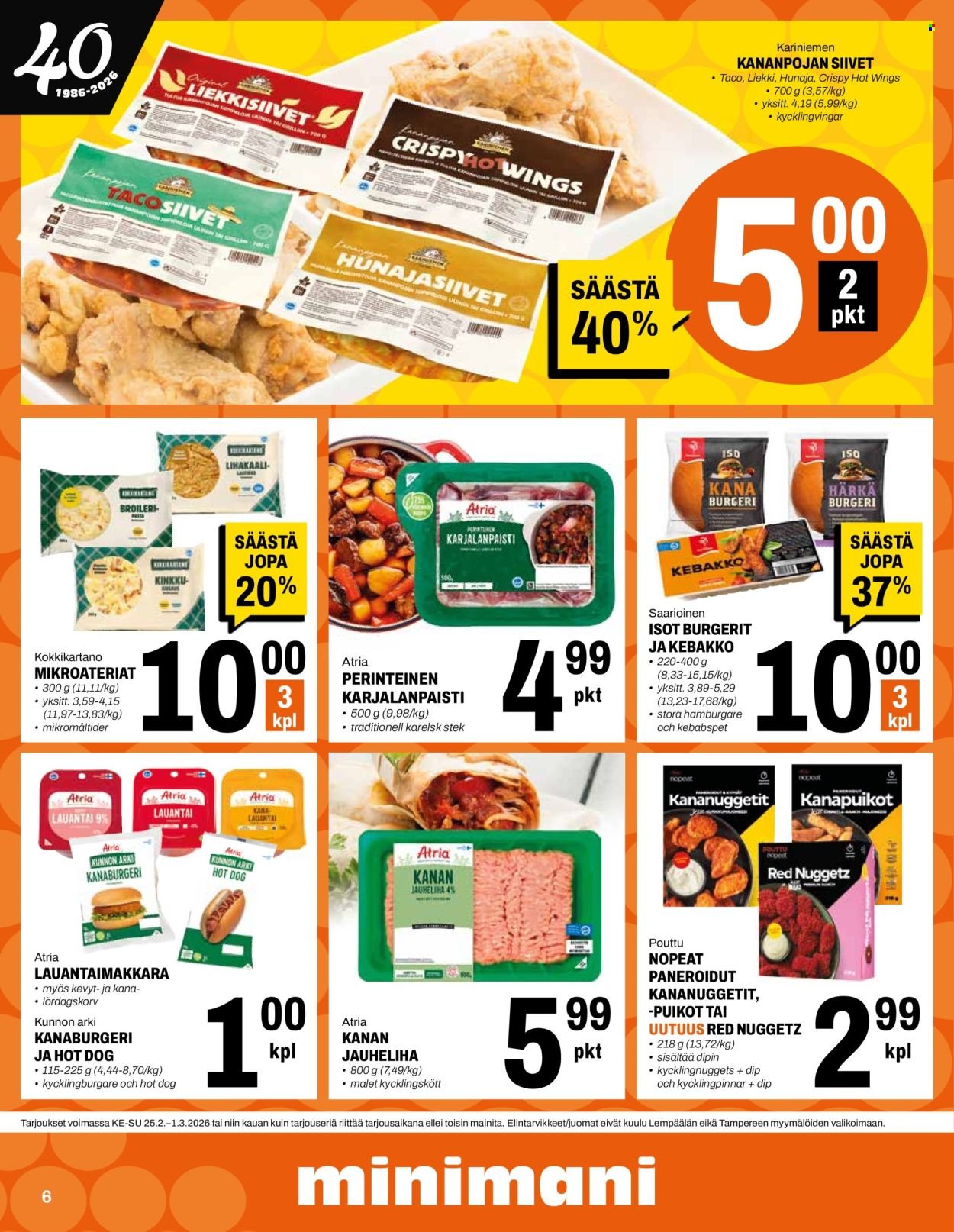 MINIMANI tarjoukset - Alkaen KE 25.2.2026