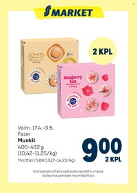 S-MARKET tarjoukset - Fazer munkit