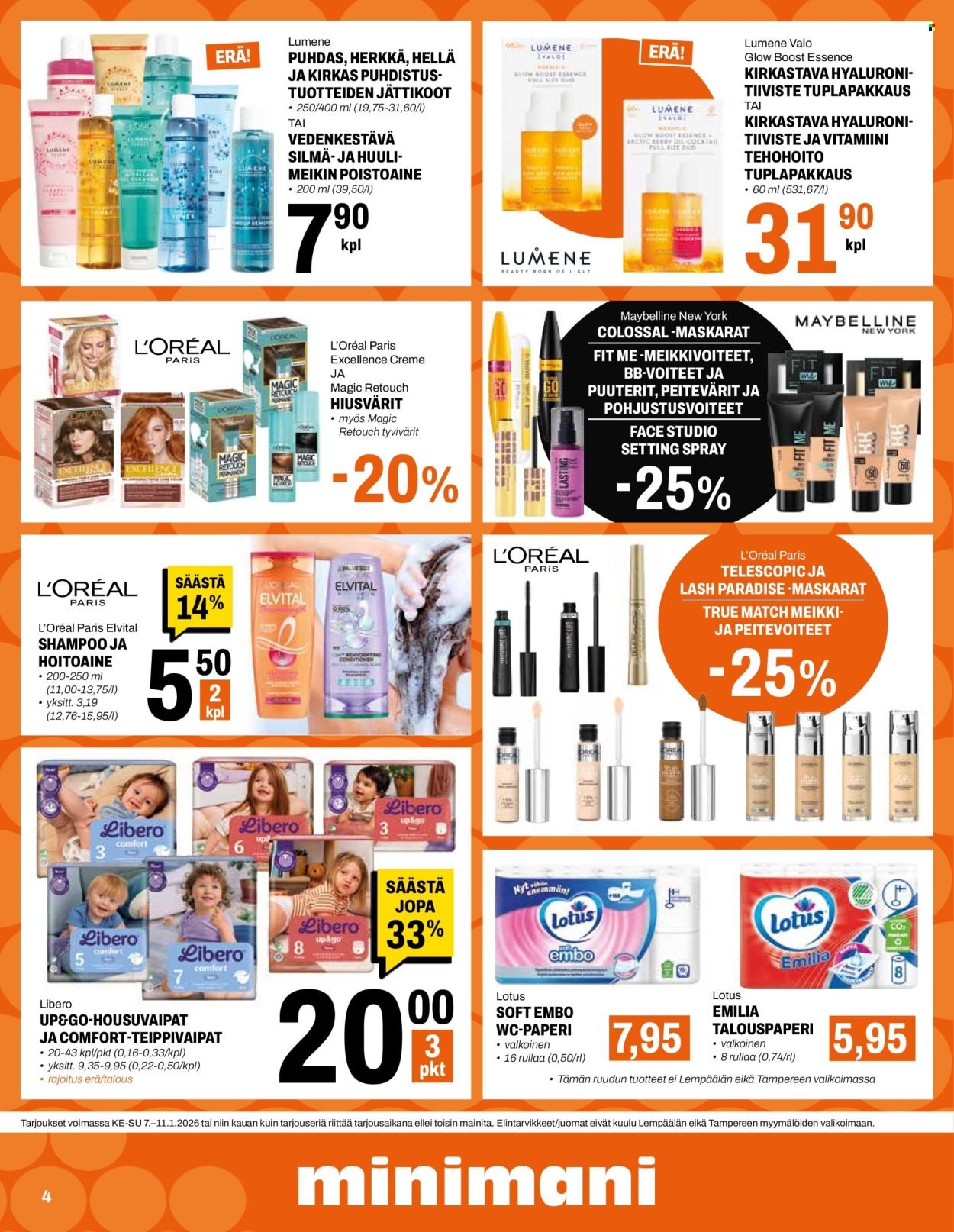 MINIMANI tarjoukset - Alkaen KE 7.1.2026