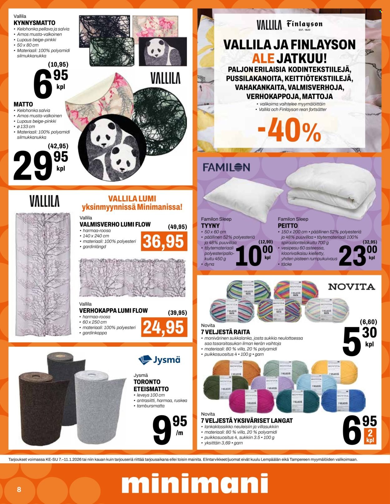 MINIMANI tarjoukset - Alkaen KE 7.1.2026