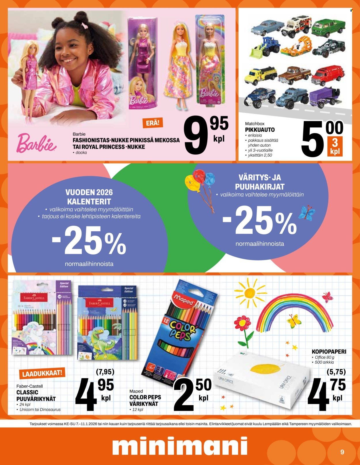 MINIMANI tarjoukset - Alkaen KE 7.1.2026