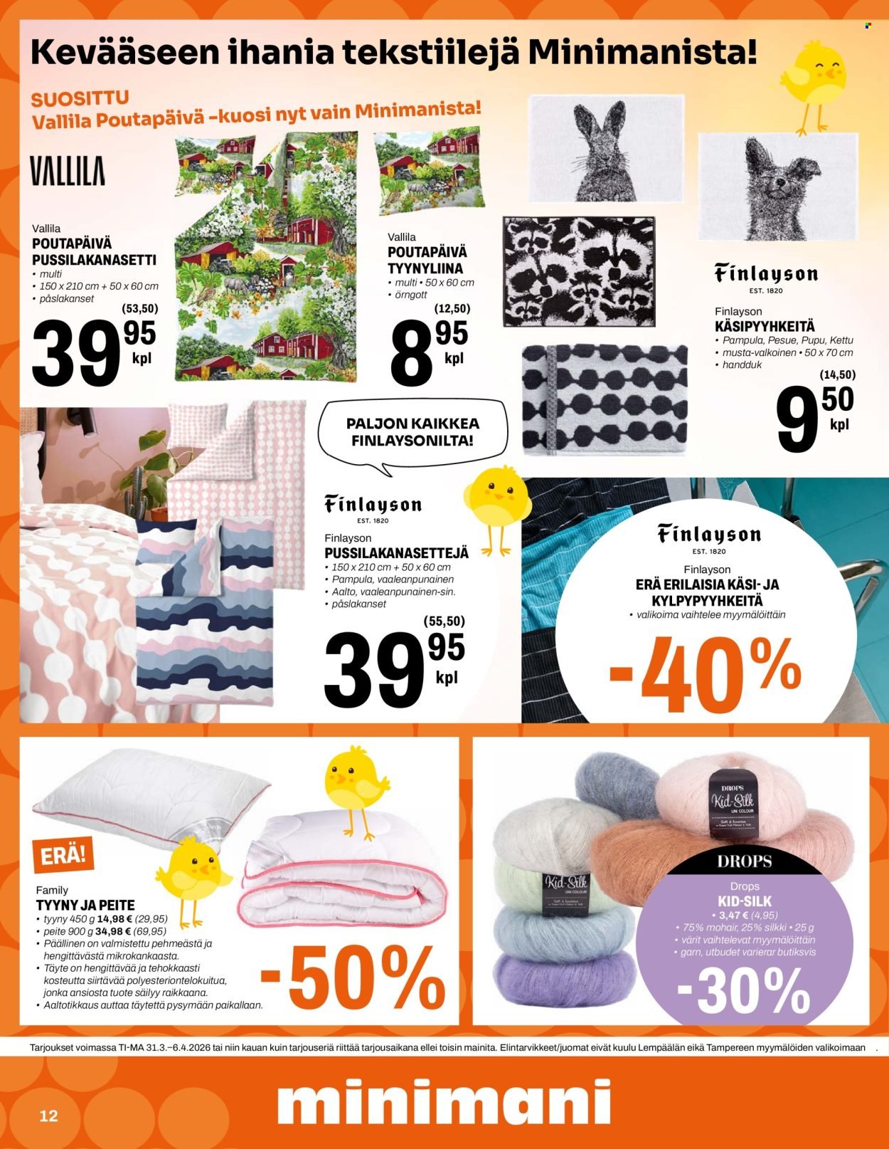 MINIMANI tarjoukset - Alkaen TI 31.3.2026