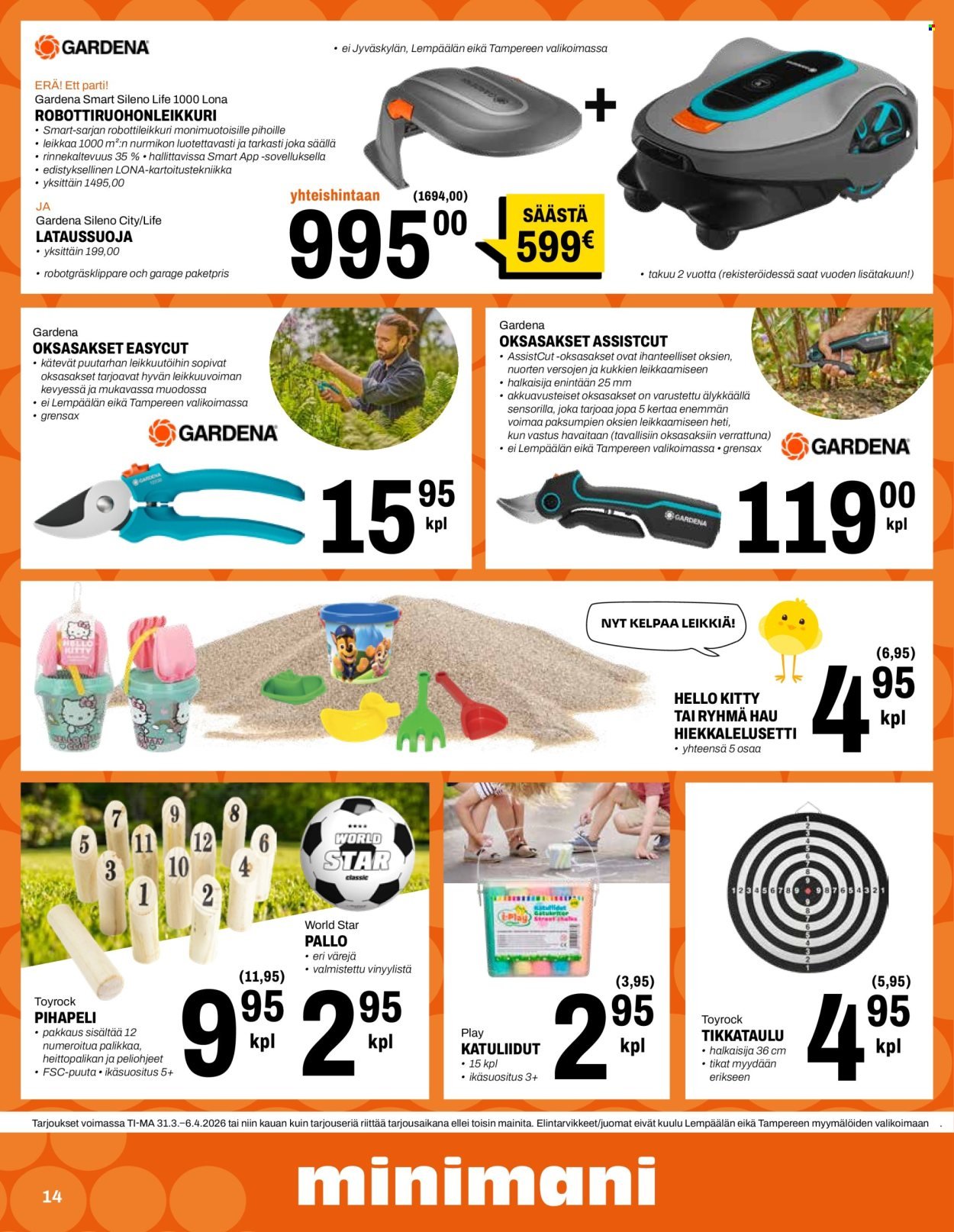 MINIMANI tarjoukset - Alkaen TI 31.3.2026