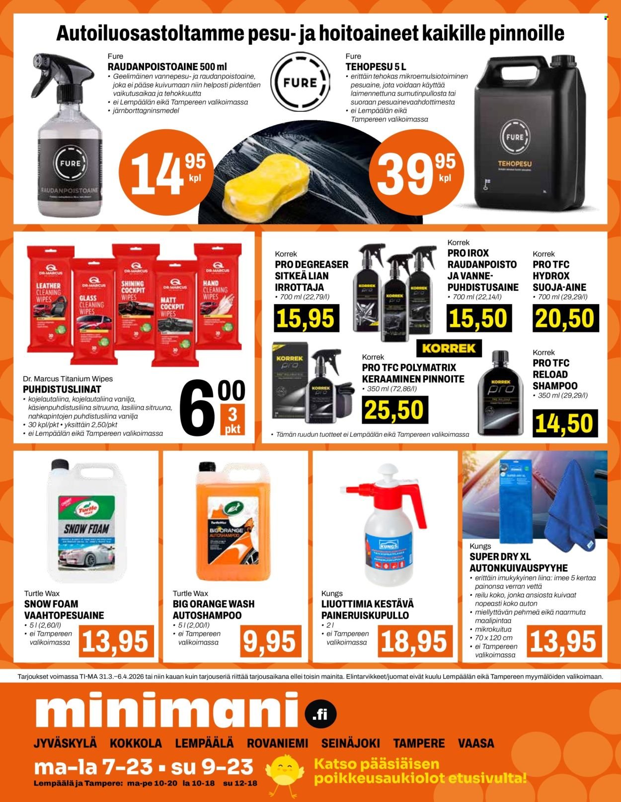 MINIMANI tarjoukset - Alkaen TI 31.3.2026