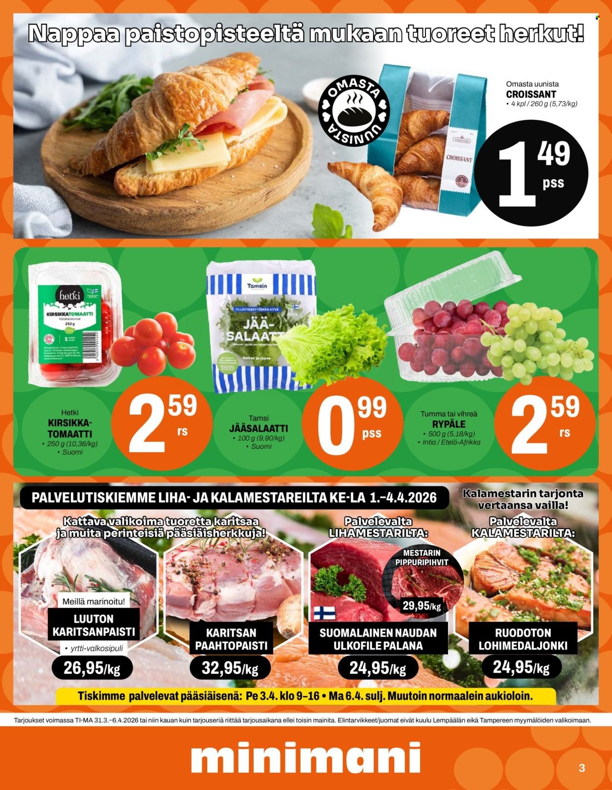 MINIMANI tarjoukset - Alkaen TI 31.3.2026