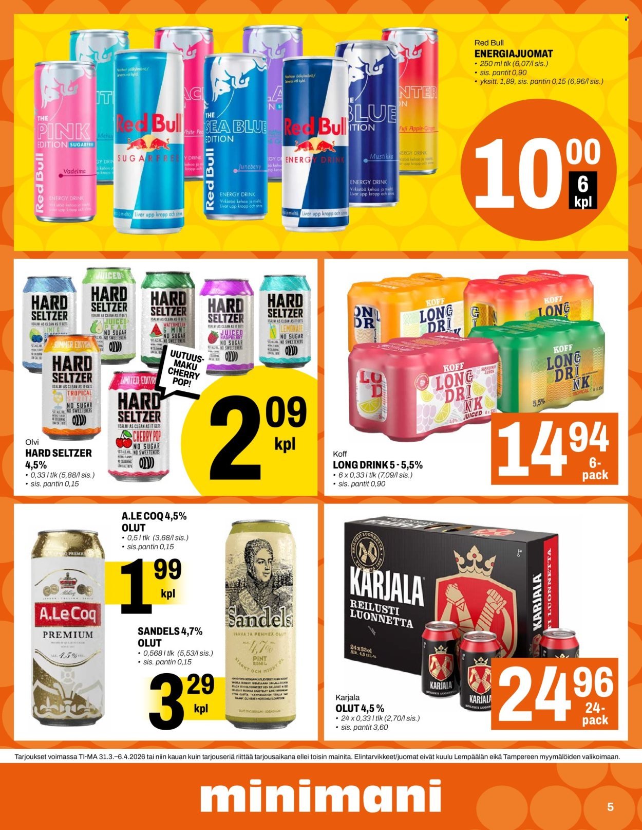 MINIMANI tarjoukset - Alkaen TI 31.3.2026