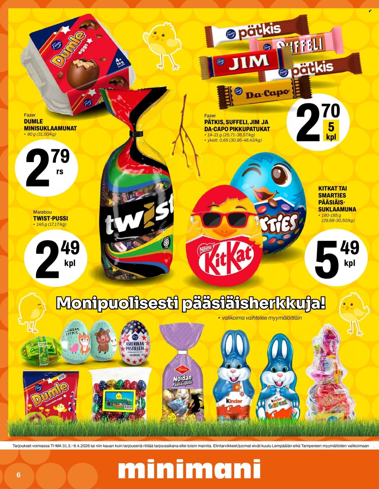 MINIMANI tarjoukset - Alkaen TI 31.3.2026