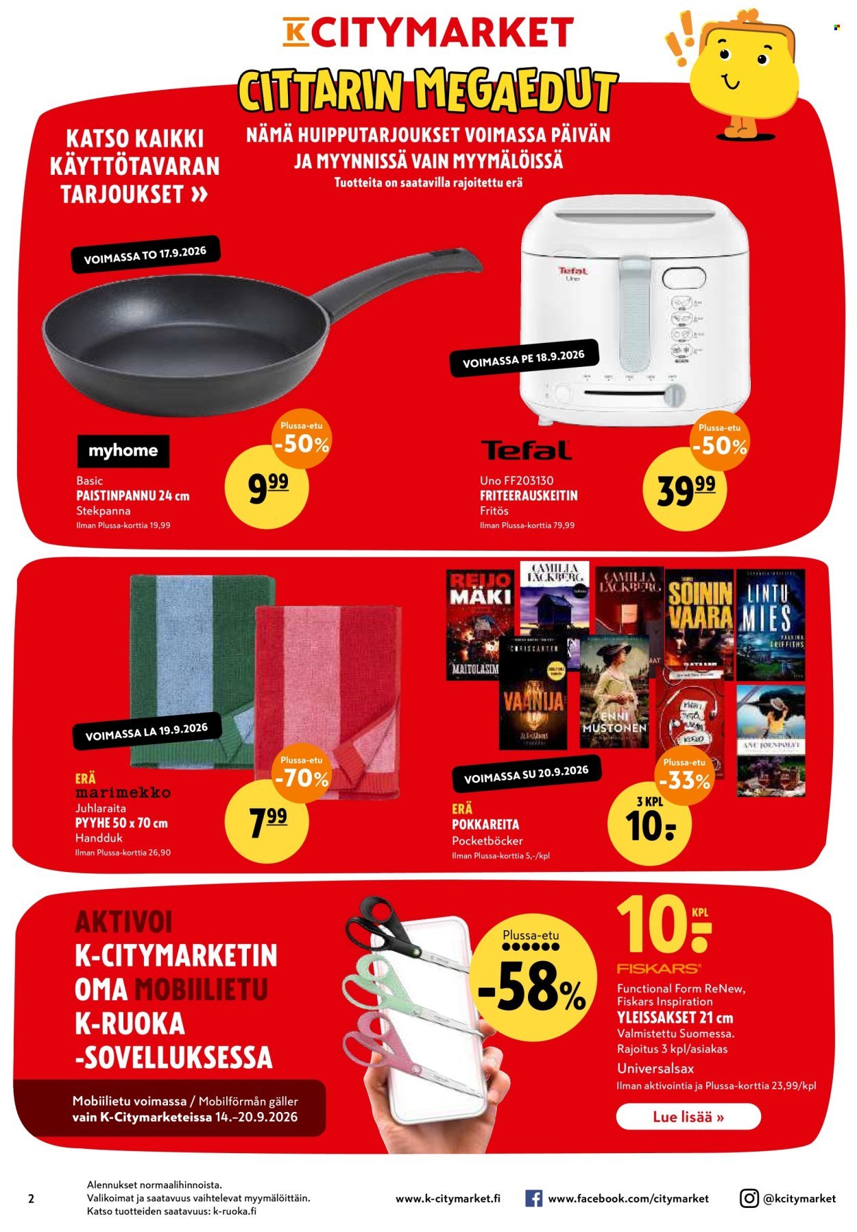 K-CITYMARKET tarjoukset - Alkaen TO 17.9.2026