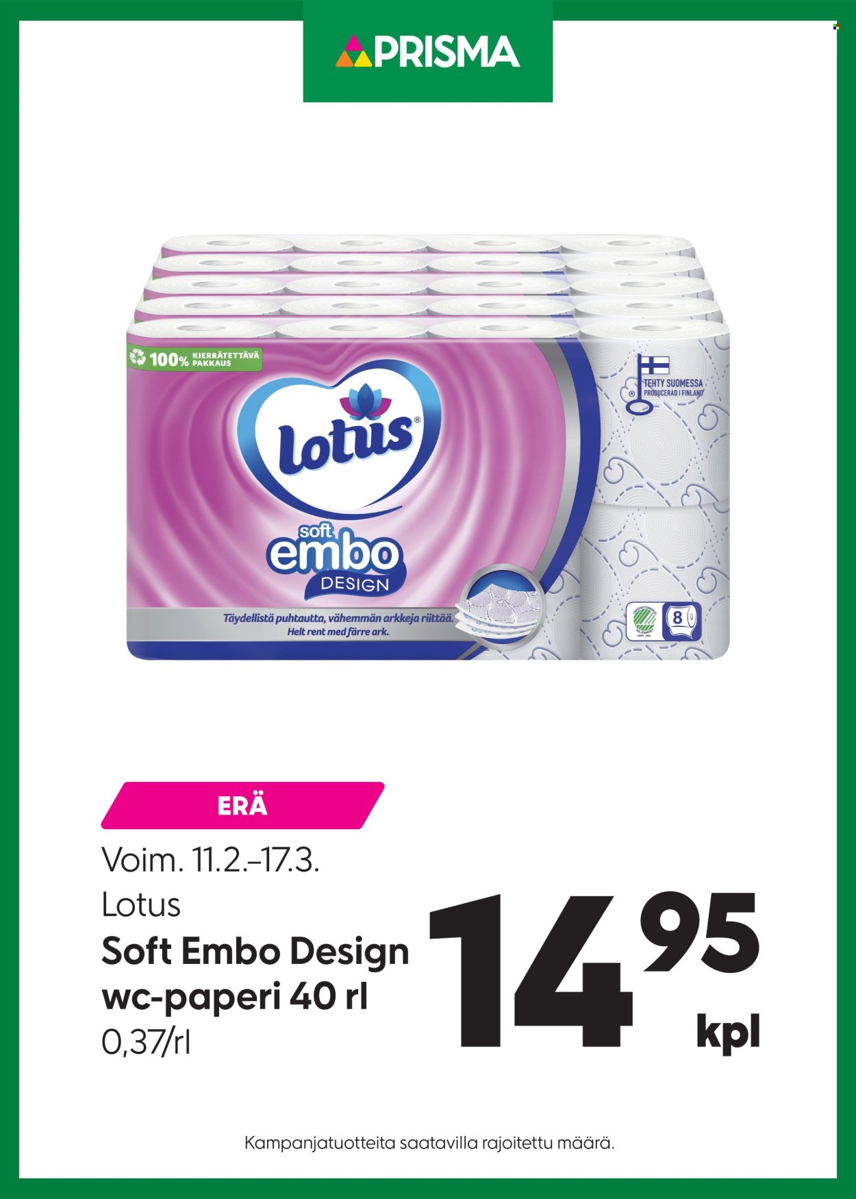 PRISMA tarjoukset - Alkaen KE 11.2.2026