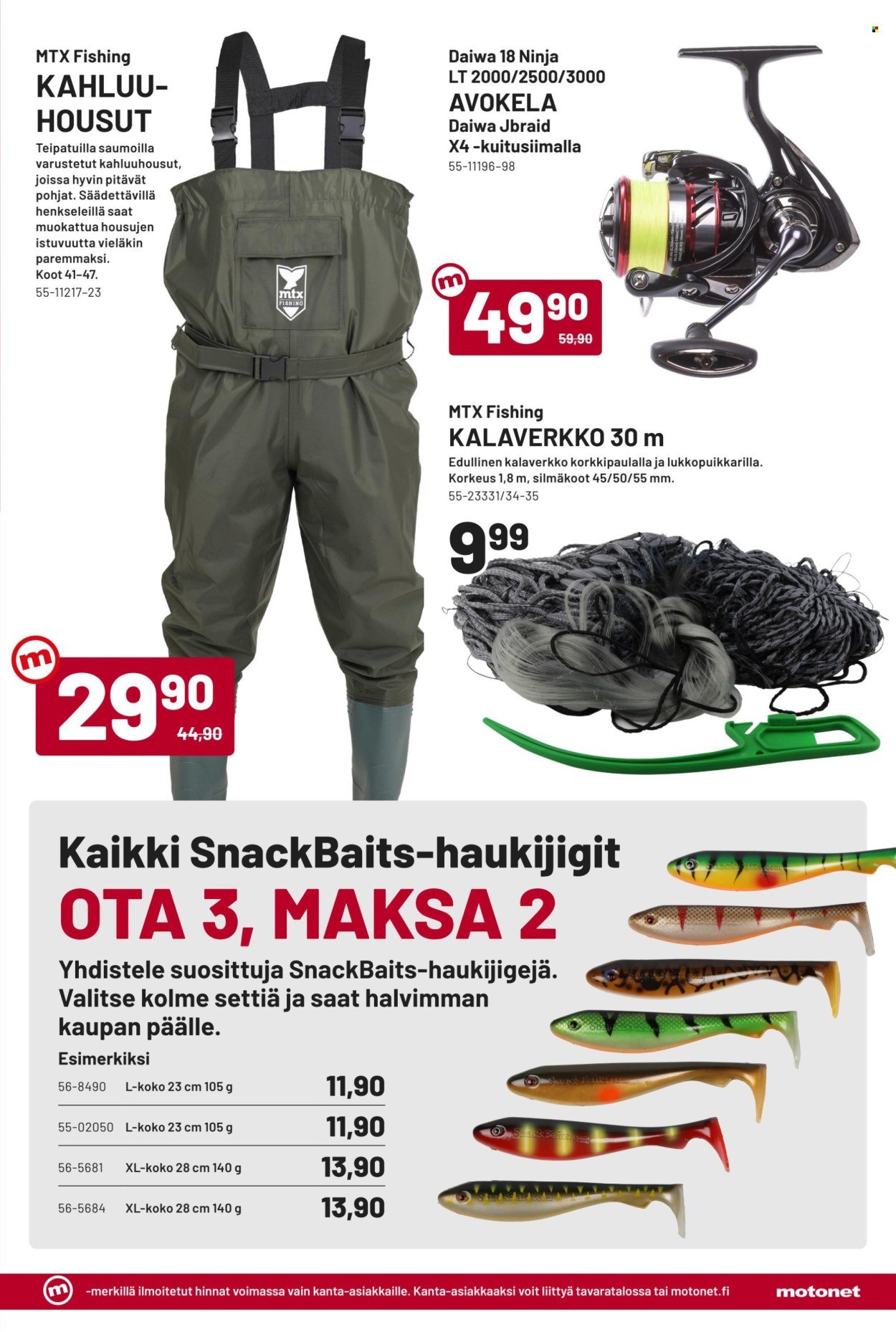 MOTONET tarjoukset - Elokuun lehti