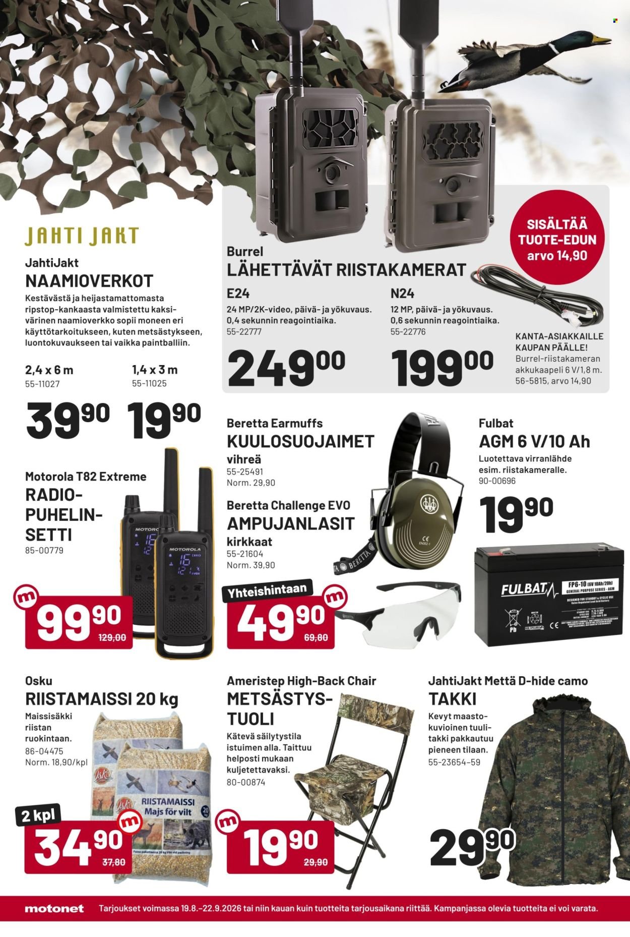 MOTONET tarjoukset - Elokuun lehti
