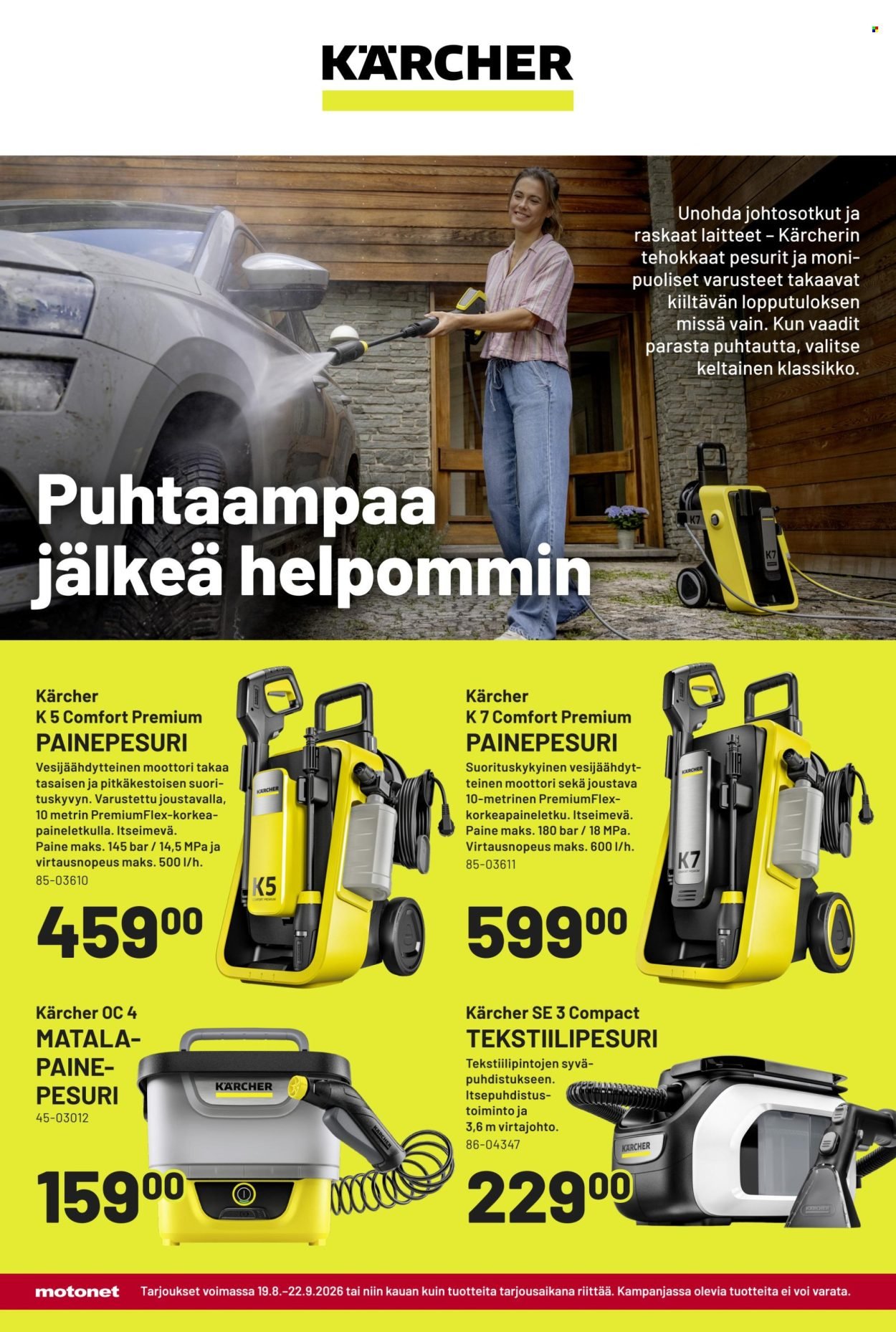 MOTONET tarjoukset - Elokuun lehti