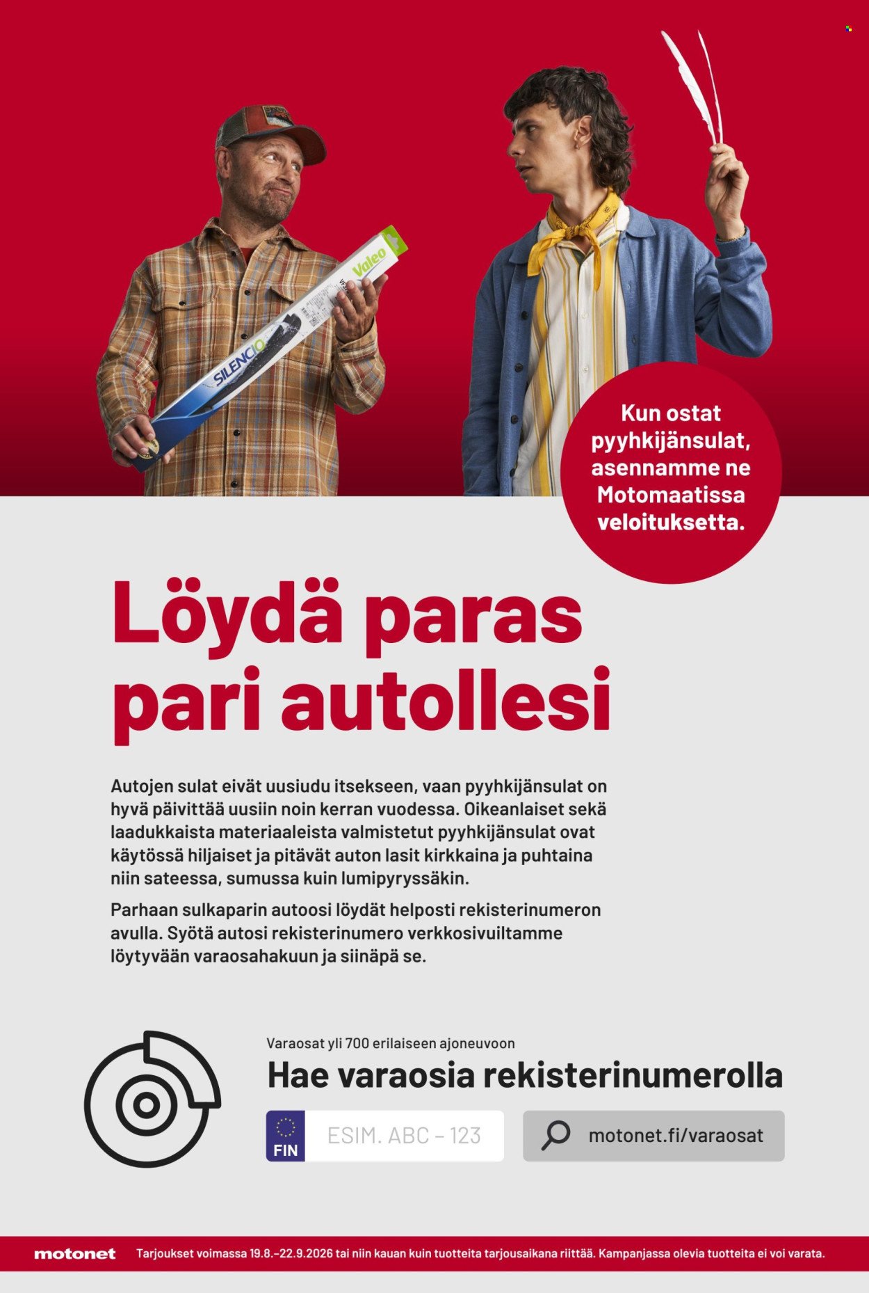 MOTONET tarjoukset - Elokuun lehti