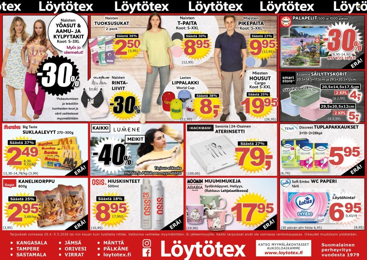 LÖYTÖTEX tarjoukset - Alkaen KE 29.4.2026