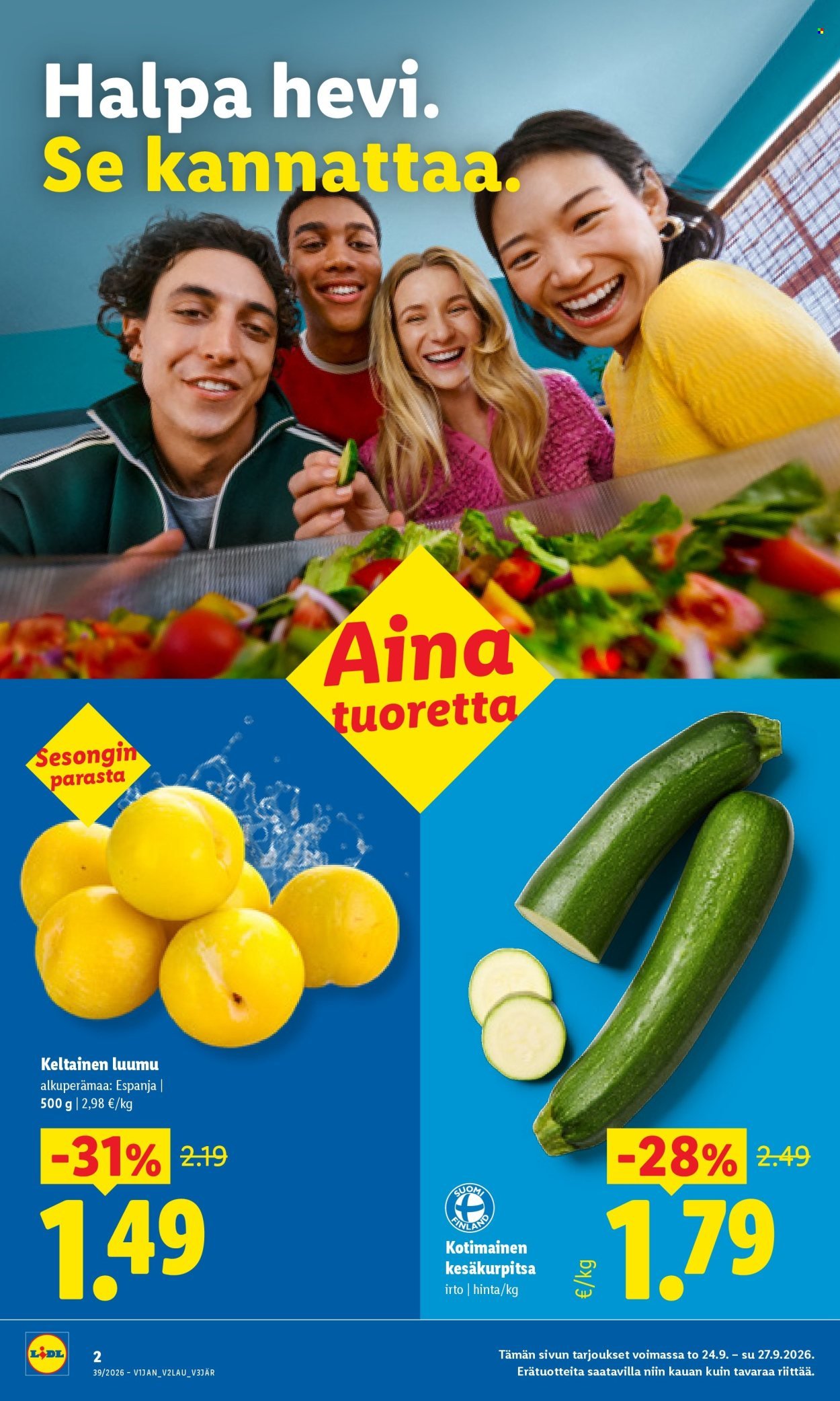 LIDL tarjoukset - Alkaen TO 24.9.2026