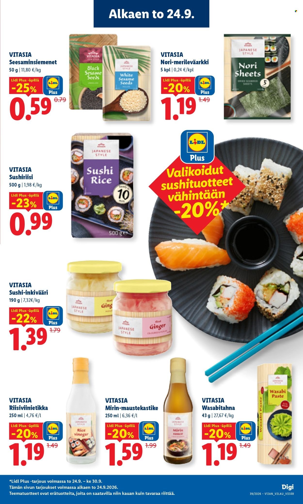 LIDL tarjoukset - Alkaen TO 24.9.2026