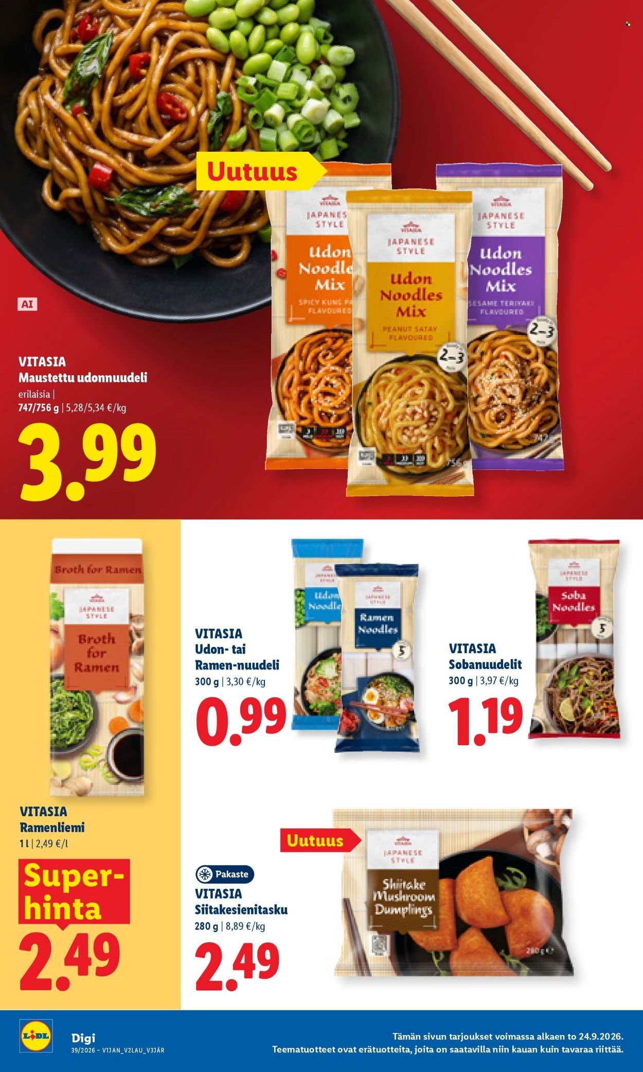 LIDL tarjoukset - Alkaen TO 24.9.2026
