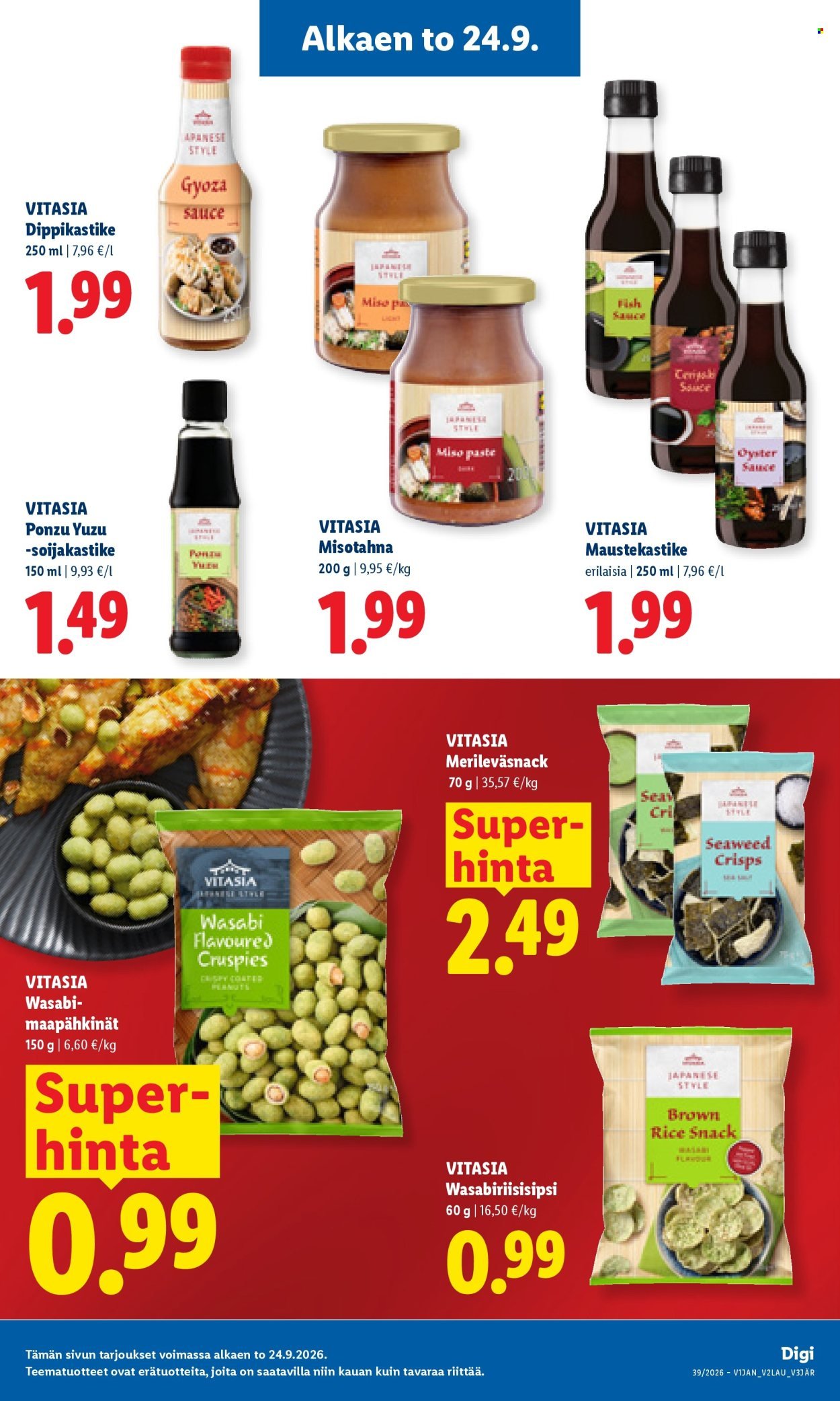 LIDL tarjoukset - Alkaen TO 24.9.2026