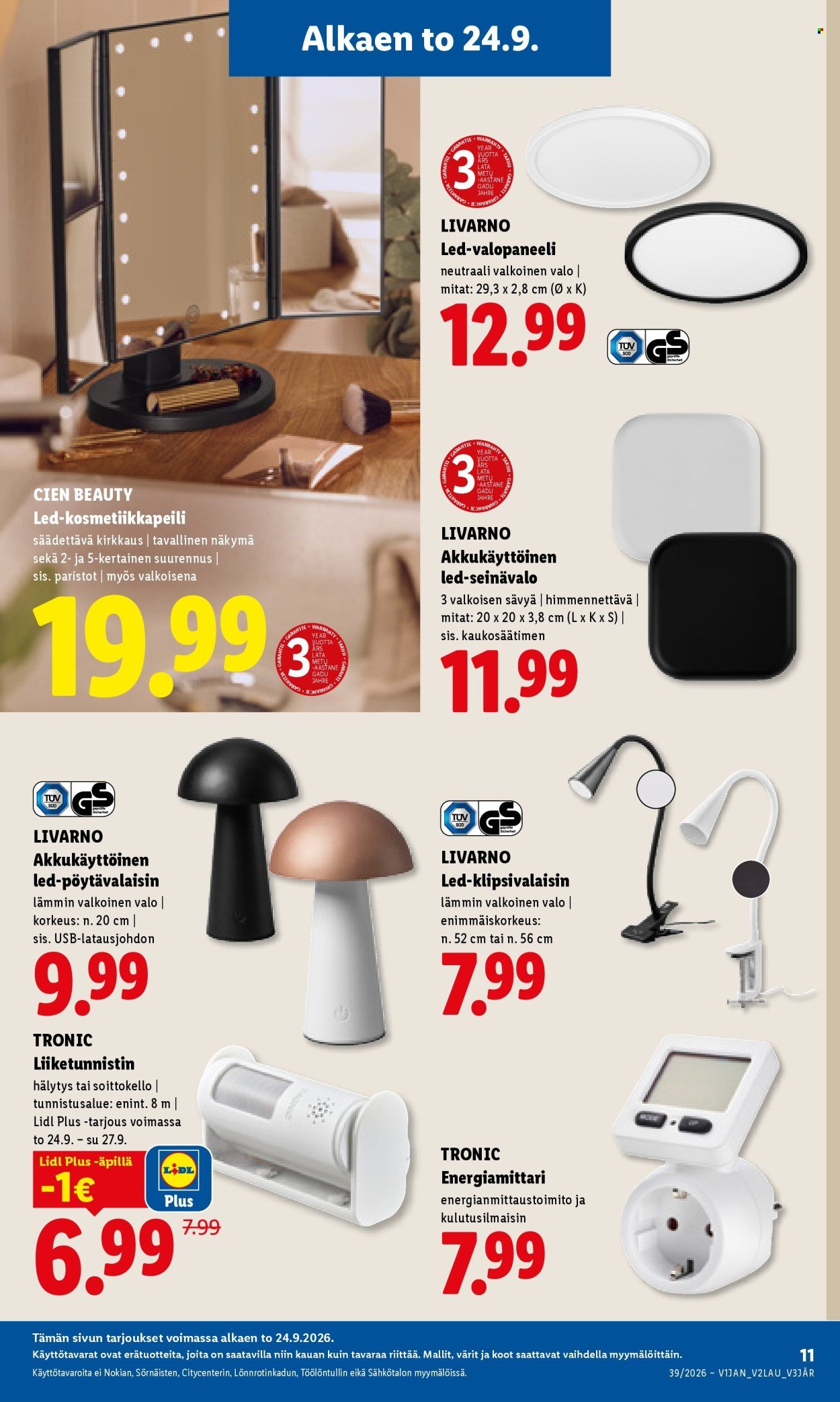 LIDL tarjoukset - Alkaen TO 24.9.2026