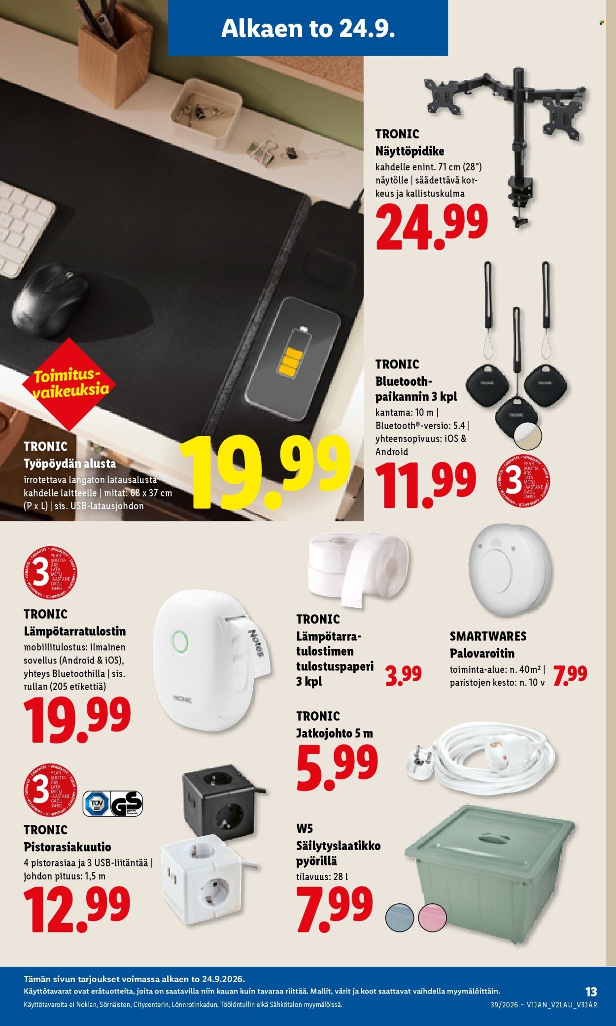 LIDL tarjoukset - Alkaen TO 24.9.2026