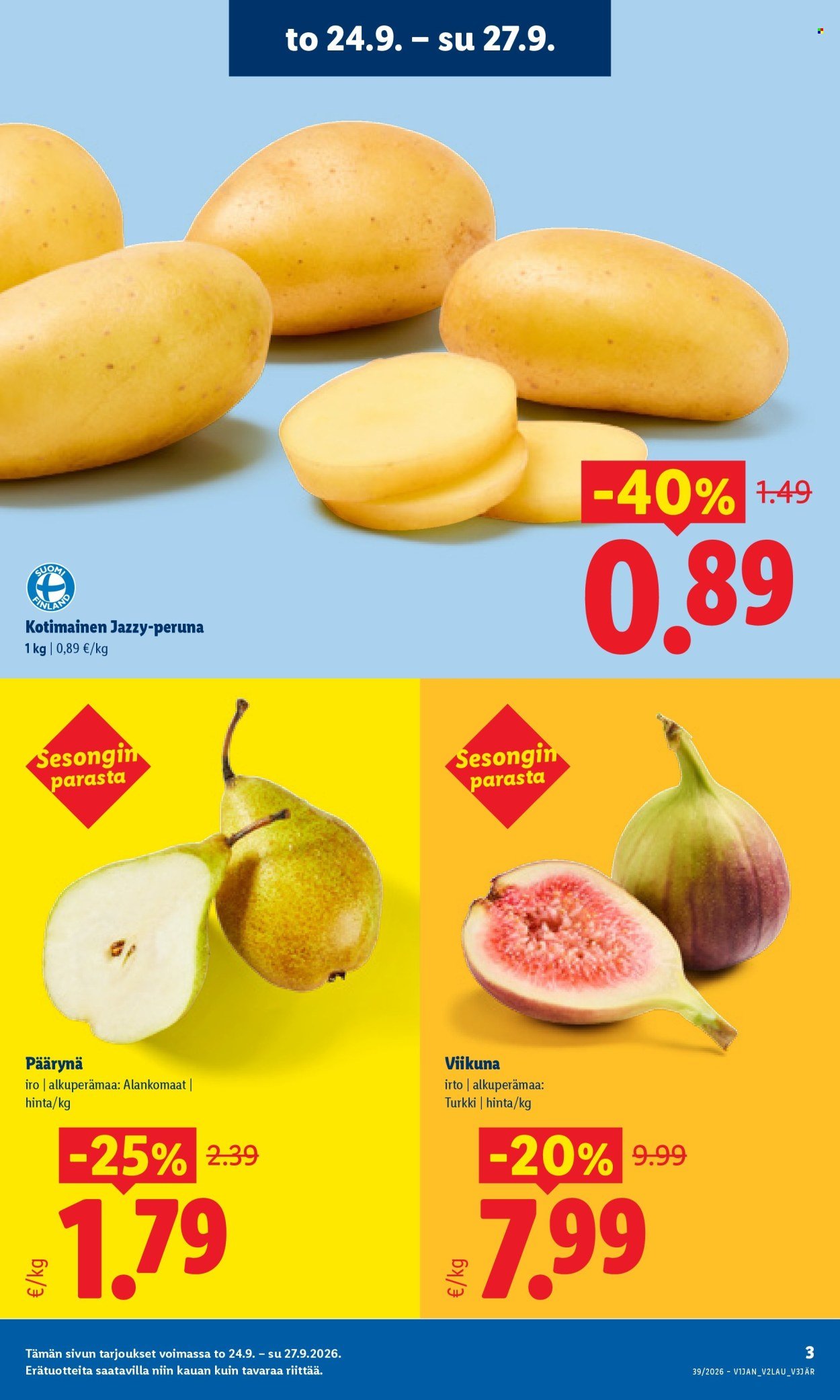 LIDL tarjoukset - Alkaen TO 24.9.2026