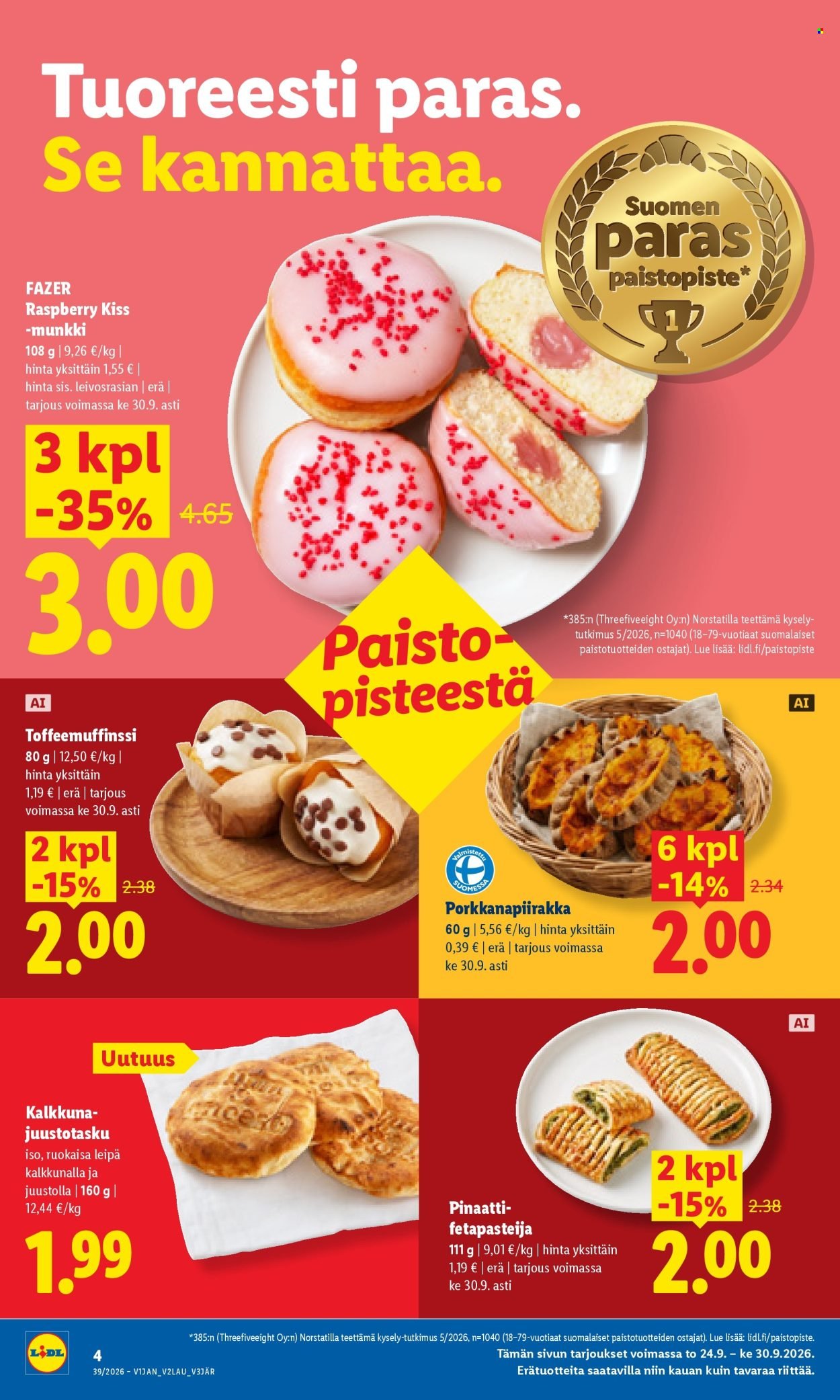 LIDL tarjoukset - Alkaen TO 24.9.2026