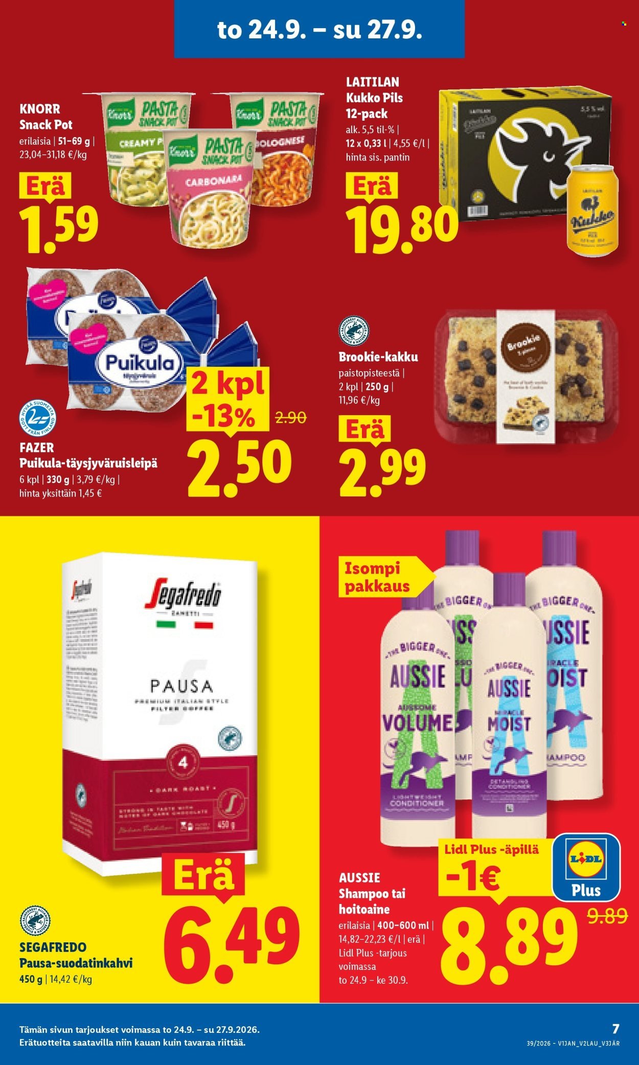 LIDL tarjoukset - Alkaen TO 24.9.2026