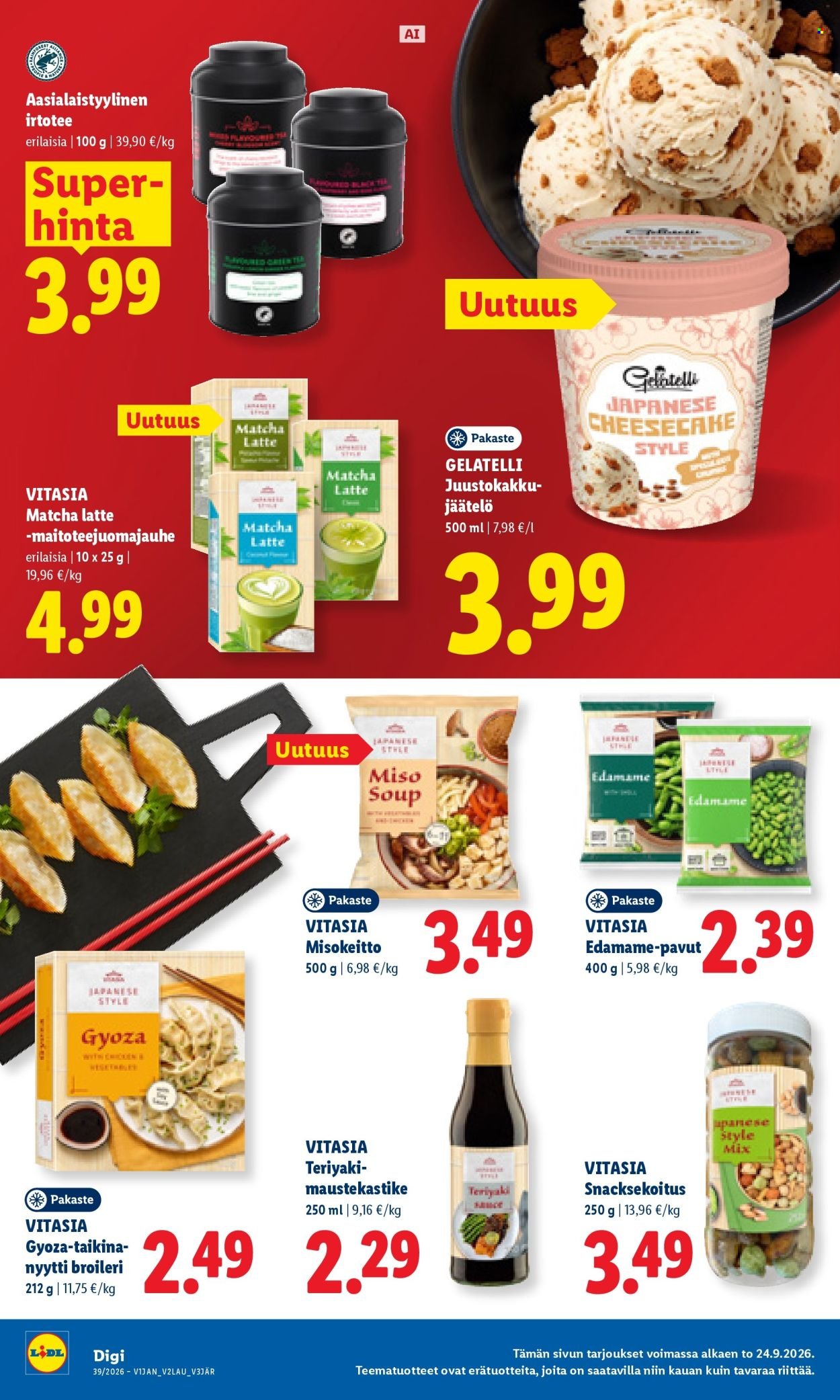 LIDL tarjoukset - Alkaen TO 24.9.2026