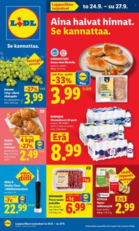 LIDL tarjoukset - Alkaen TO 24.9.2026