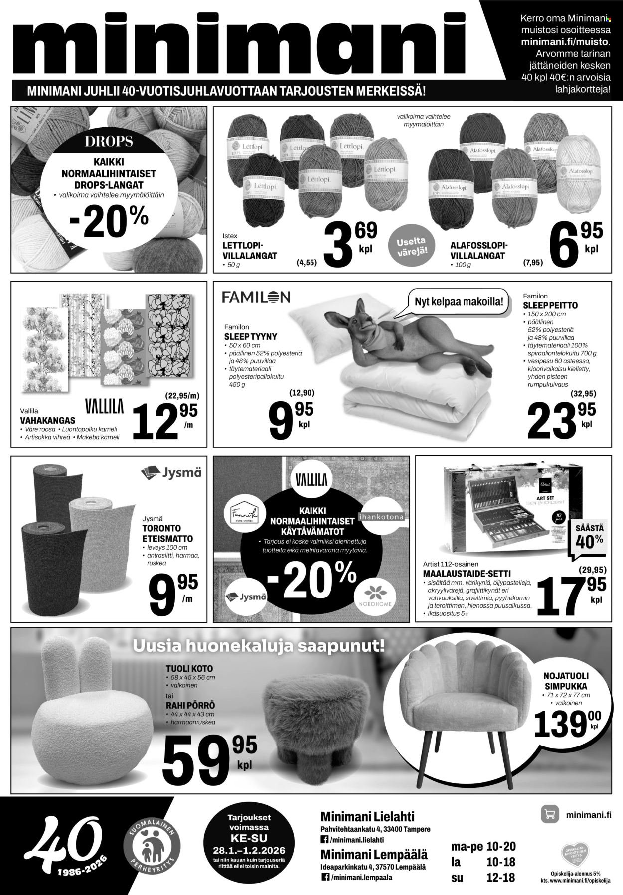 MINIMANI tarjoukset - Alkaen KE 28.1.2026