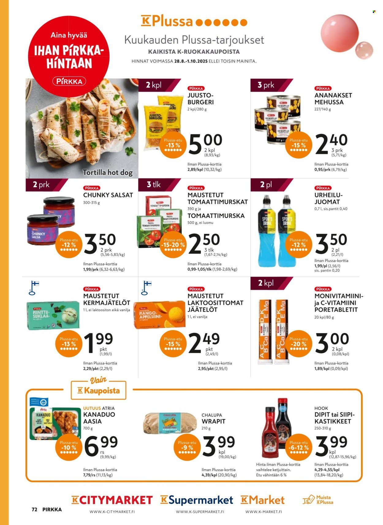 K-MARKET tarjoukset - Pirkka (2025-08-27 - 2025-09-30)