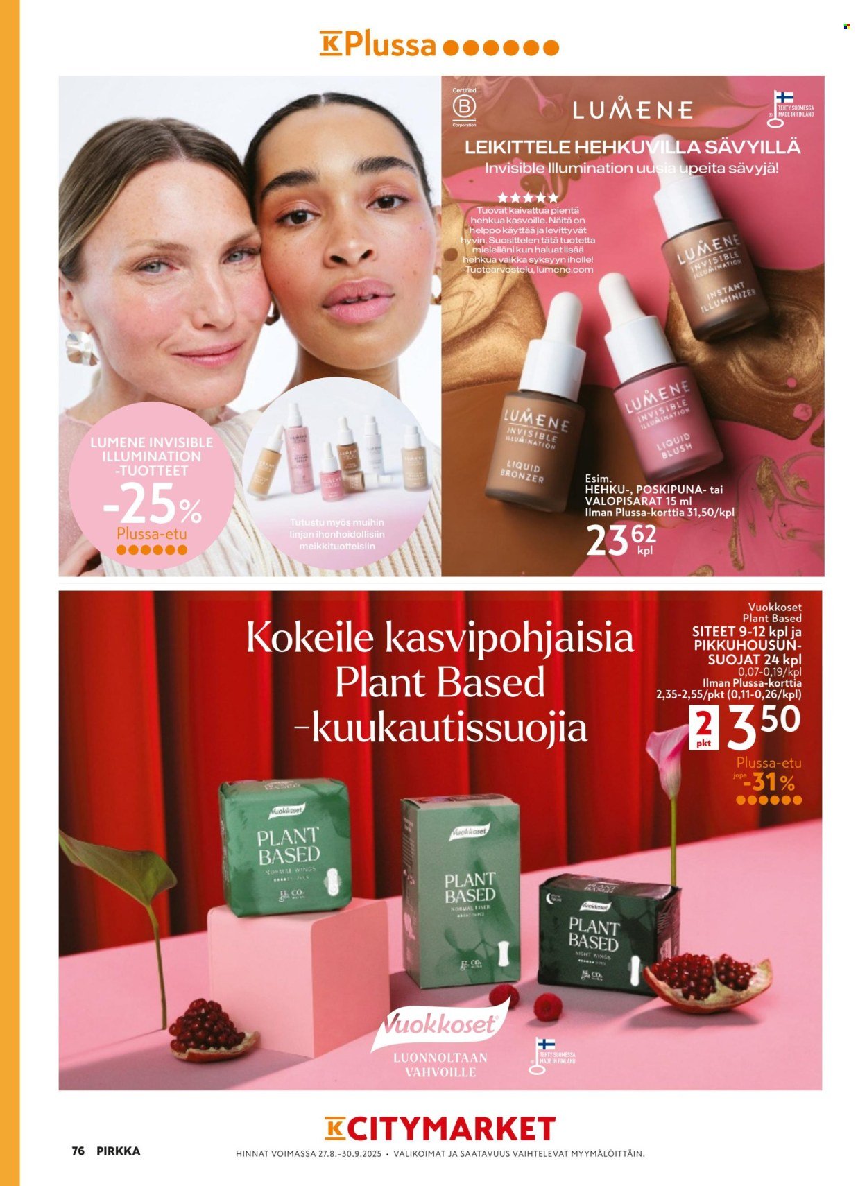 K-MARKET tarjoukset - Pirkka (2025-08-27 - 2025-09-30)