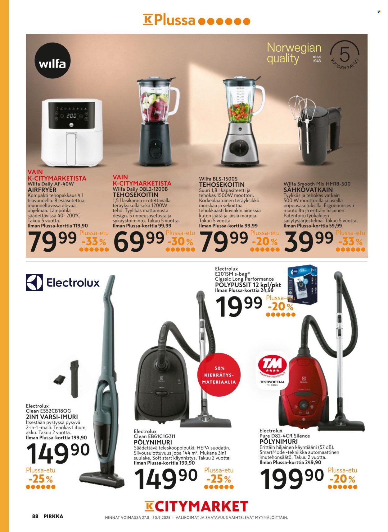 K-MARKET tarjoukset - Pirkka (2025-08-27 - 2025-09-30)