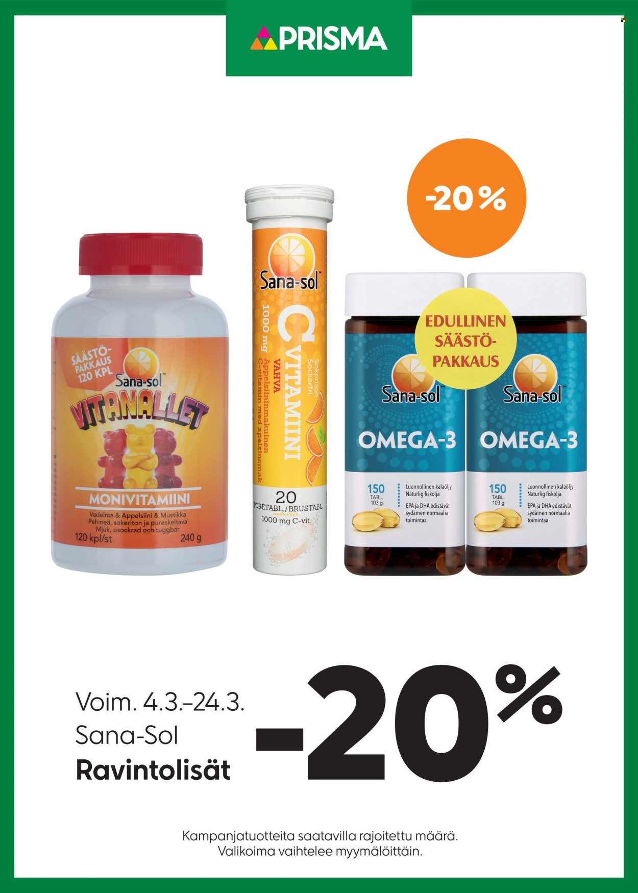 PRISMA tarjoukset - Alkaen KE 4.3.2026