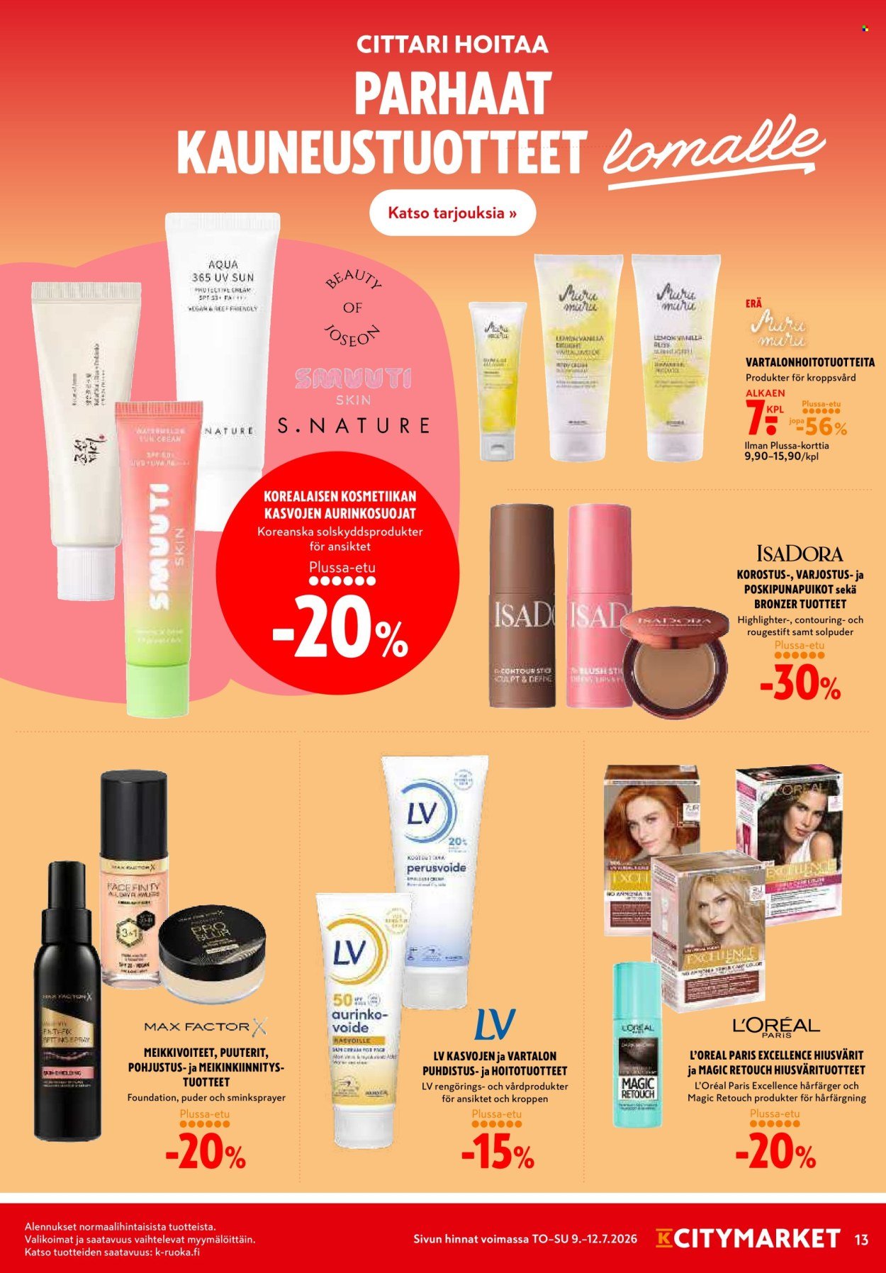 K-CITYMARKET tarjoukset - Alkaen TO 9.7.2026