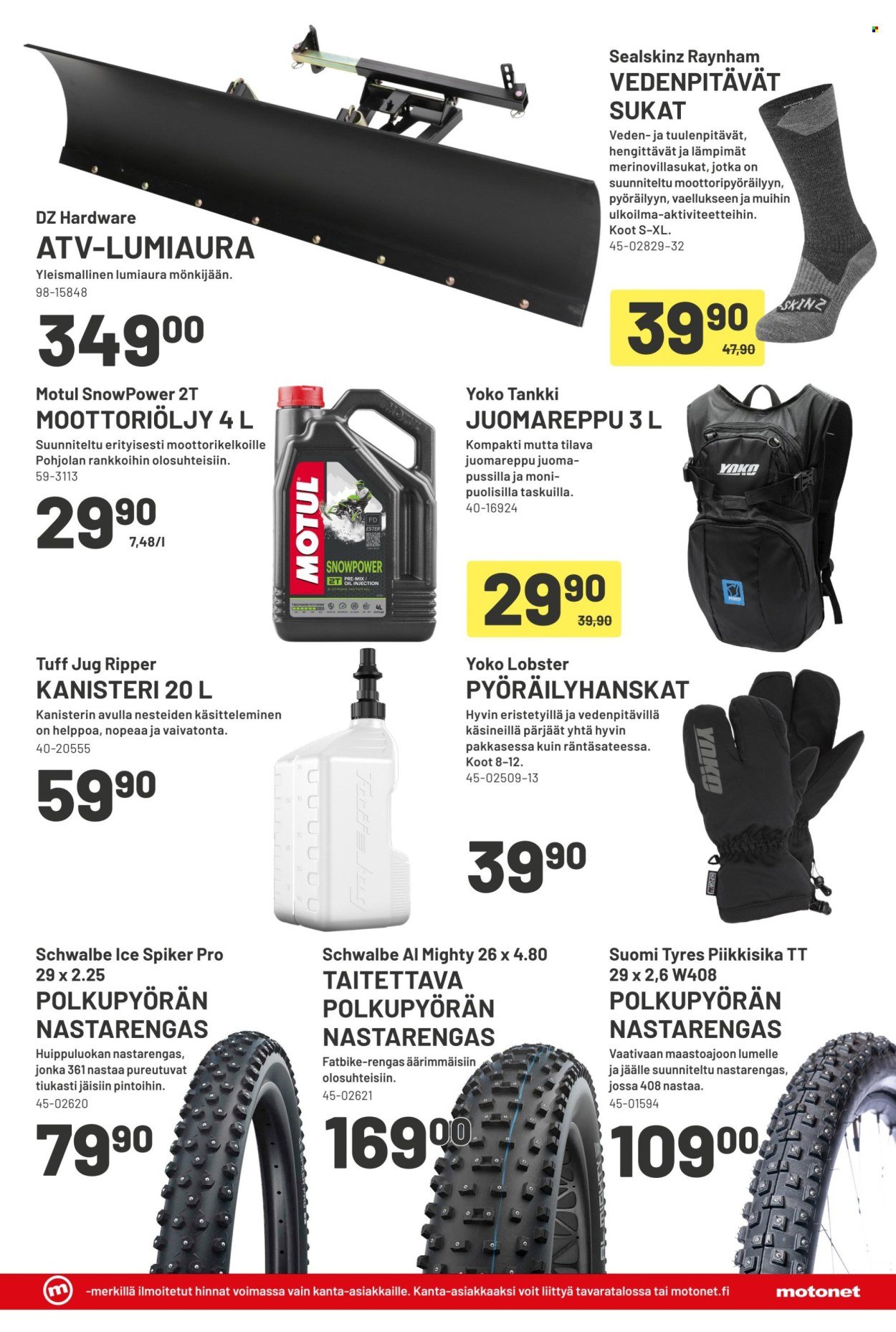 MOTONET tarjoukset - Hommat hanskassa!