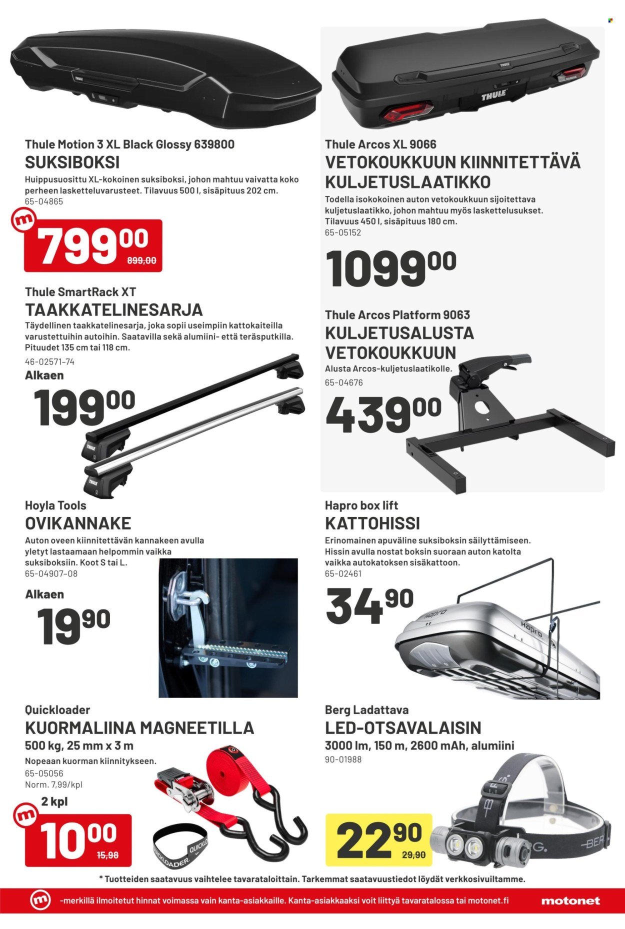 MOTONET tarjoukset - Hommat hanskassa!