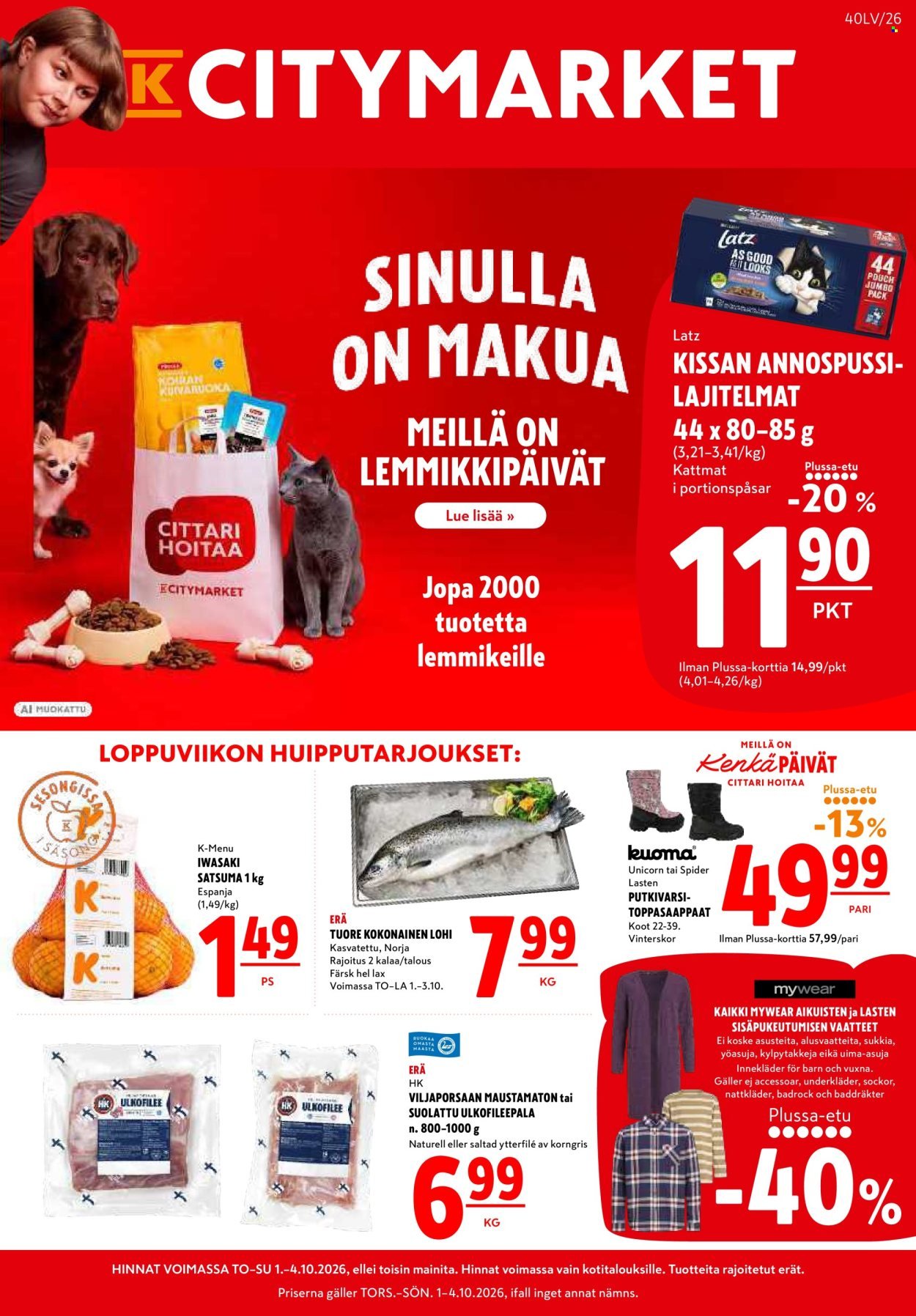 K-CITYMARKET tarjoukset - Alkaen TO 1.10.2026