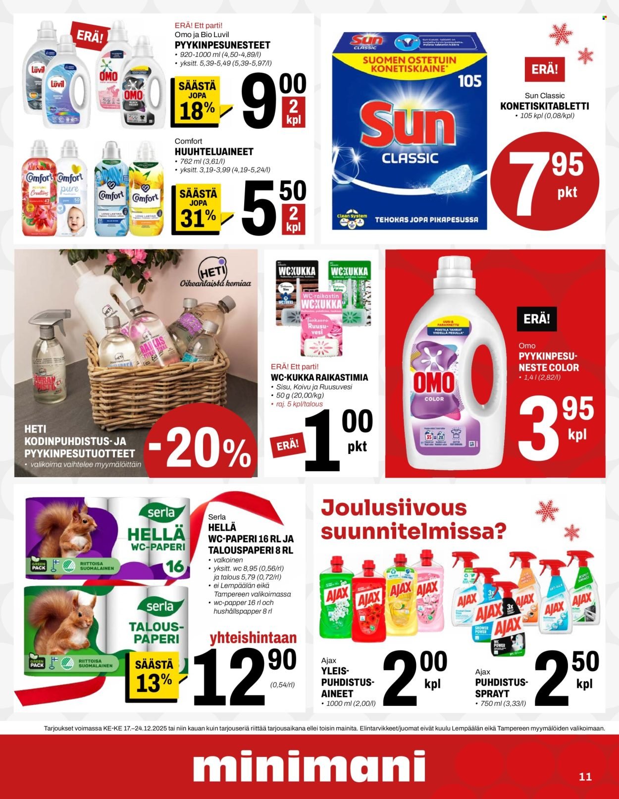 MINIMANI tarjoukset - Alkaen KE 17.12.2025
