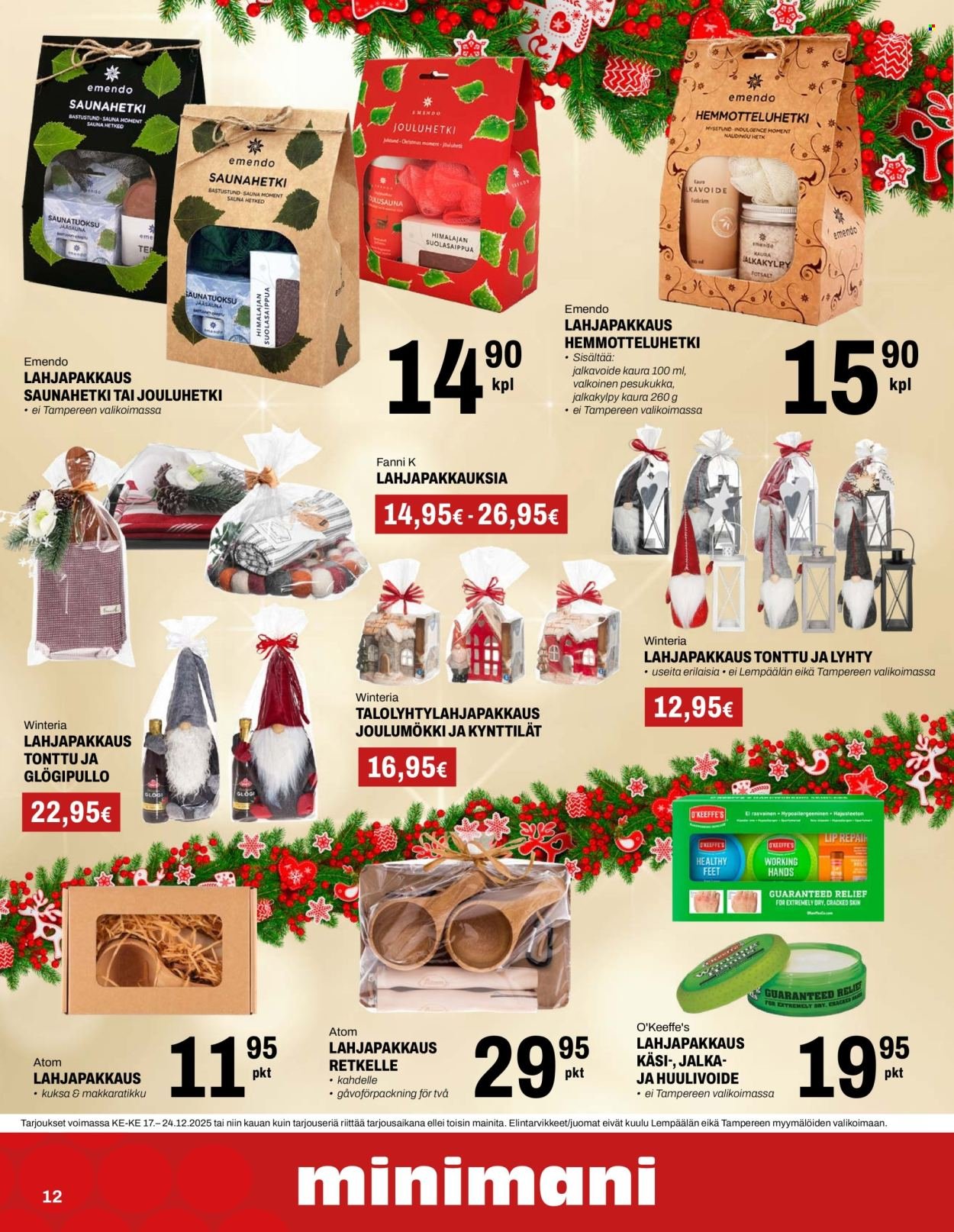 MINIMANI tarjoukset - Alkaen KE 17.12.2025
