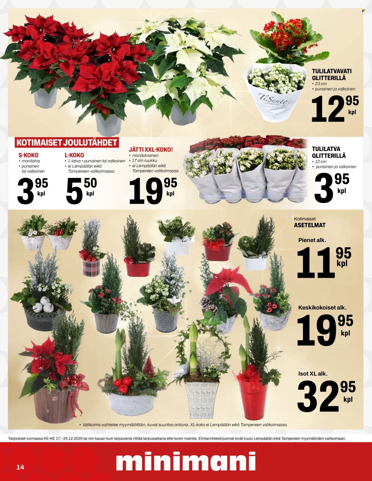 MINIMANI tarjoukset - Alkaen KE 17.12.2025