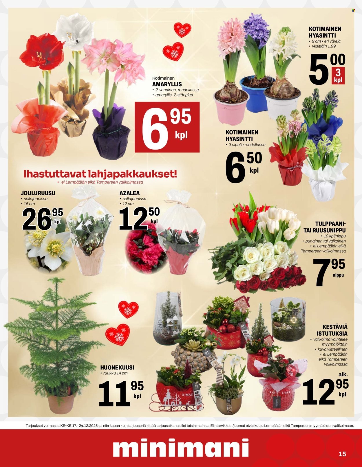 MINIMANI tarjoukset - Alkaen KE 17.12.2025