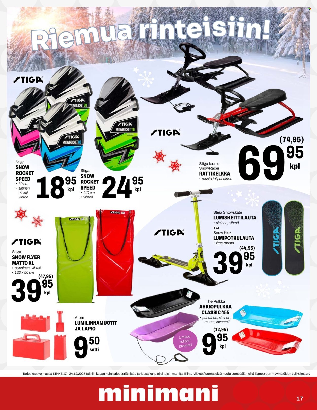 MINIMANI tarjoukset - Alkaen KE 17.12.2025