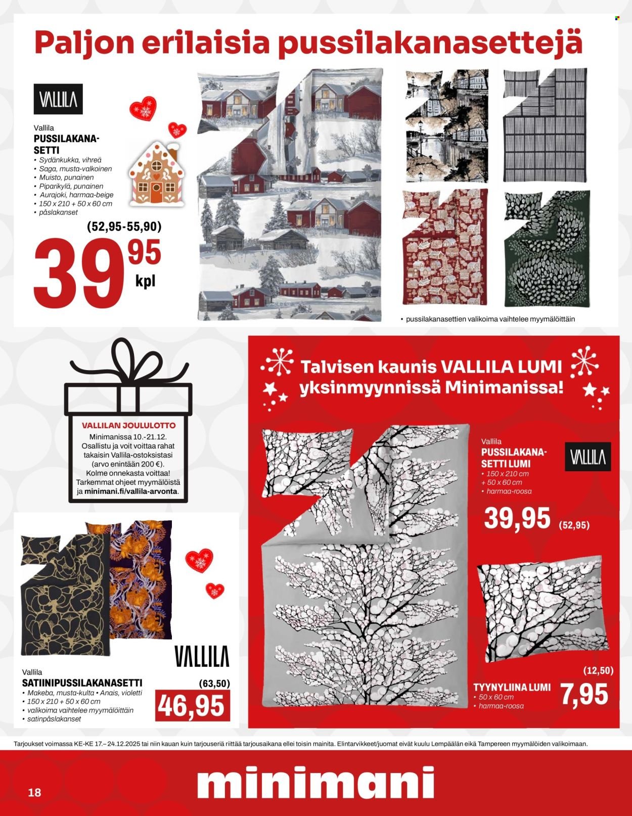 MINIMANI tarjoukset - Alkaen KE 17.12.2025