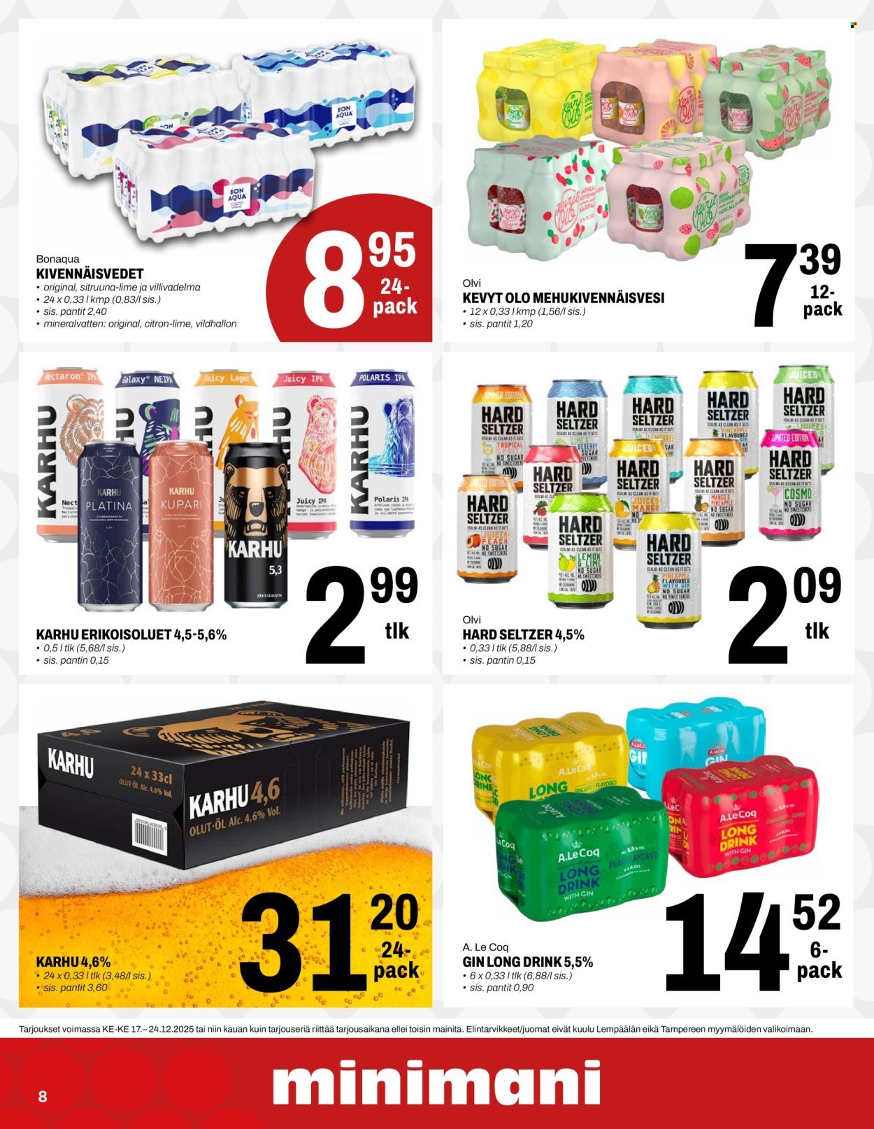 MINIMANI tarjoukset - Alkaen KE 17.12.2025