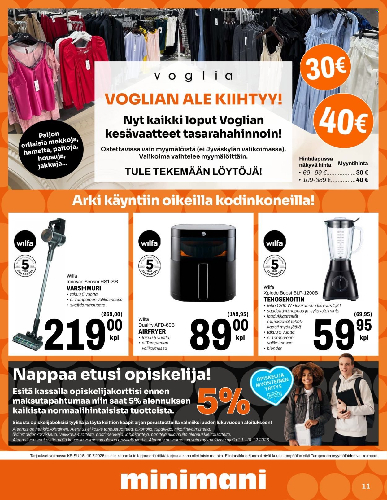 MINIMANI tarjoukset - Alkaen KE 15.7.2026