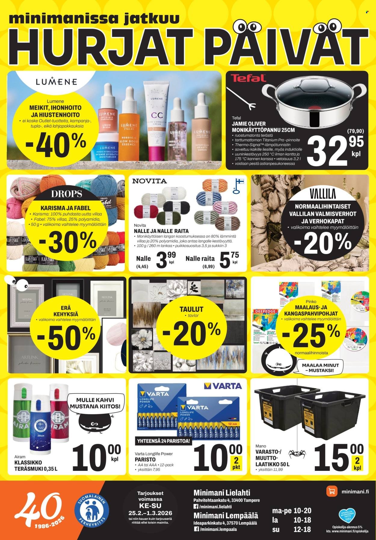 MINIMANI tarjoukset - Alkaen KE 25.2.2026
