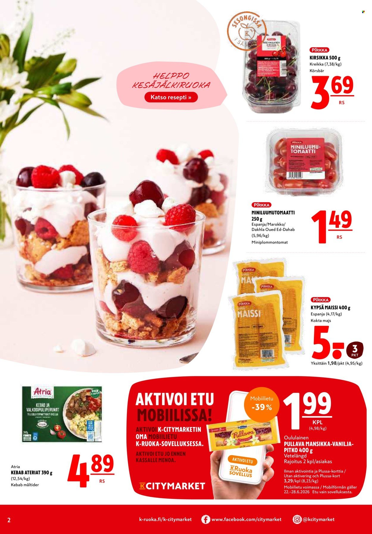 K-CITYMARKET tarjoukset - Alkaen MA 22.6.2026